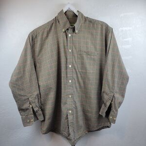 Orvis Men's XL Long Sleeve Checkered Shirt Button Down Collar Style #4E4C